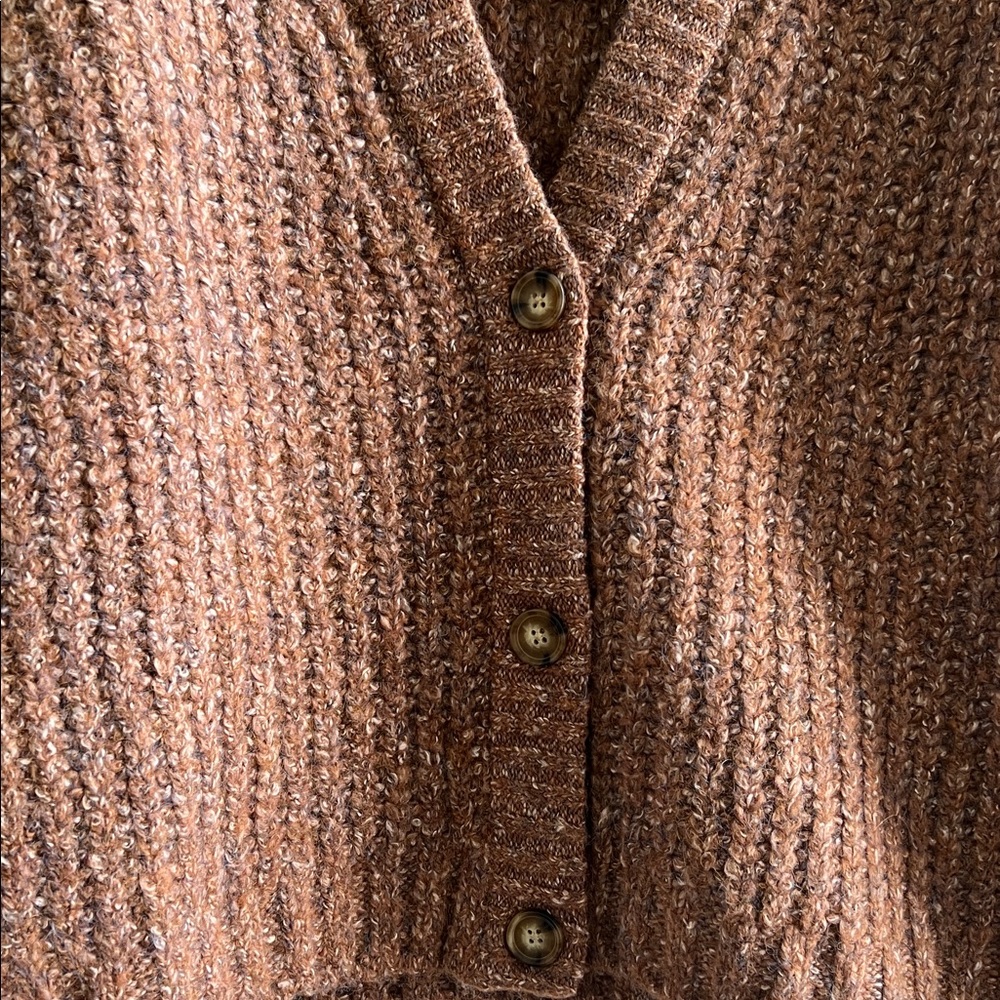 NWT Lucky Brand Brown Knit Sweater - Picture 4 of 7